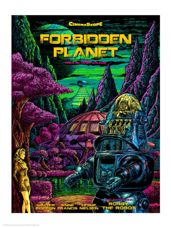 Affiche limited editions Fobidden planet olivier fertel